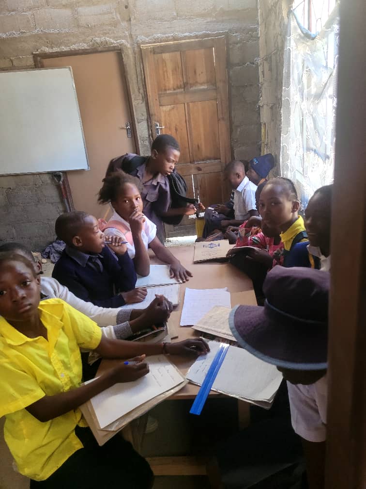 Children learning in the classroom